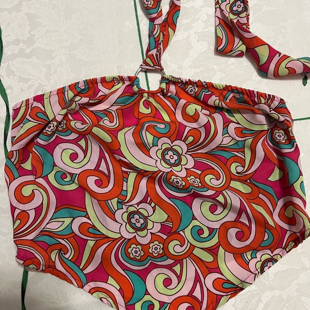 Colorful Swirl  halter top